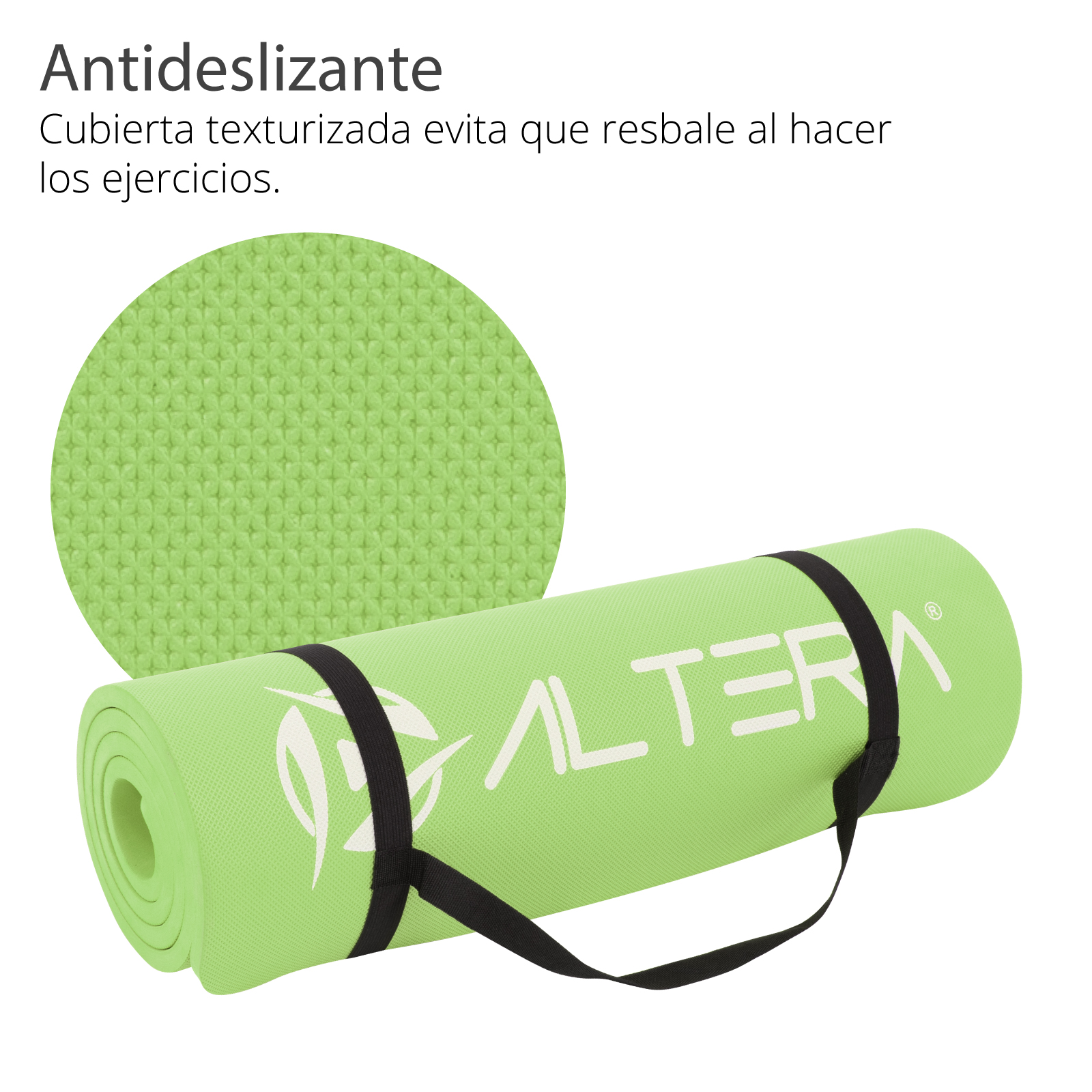 Foto 4 pulgar | Tapete para Yoga Altera Tye0518 173 x 61 cm Verde