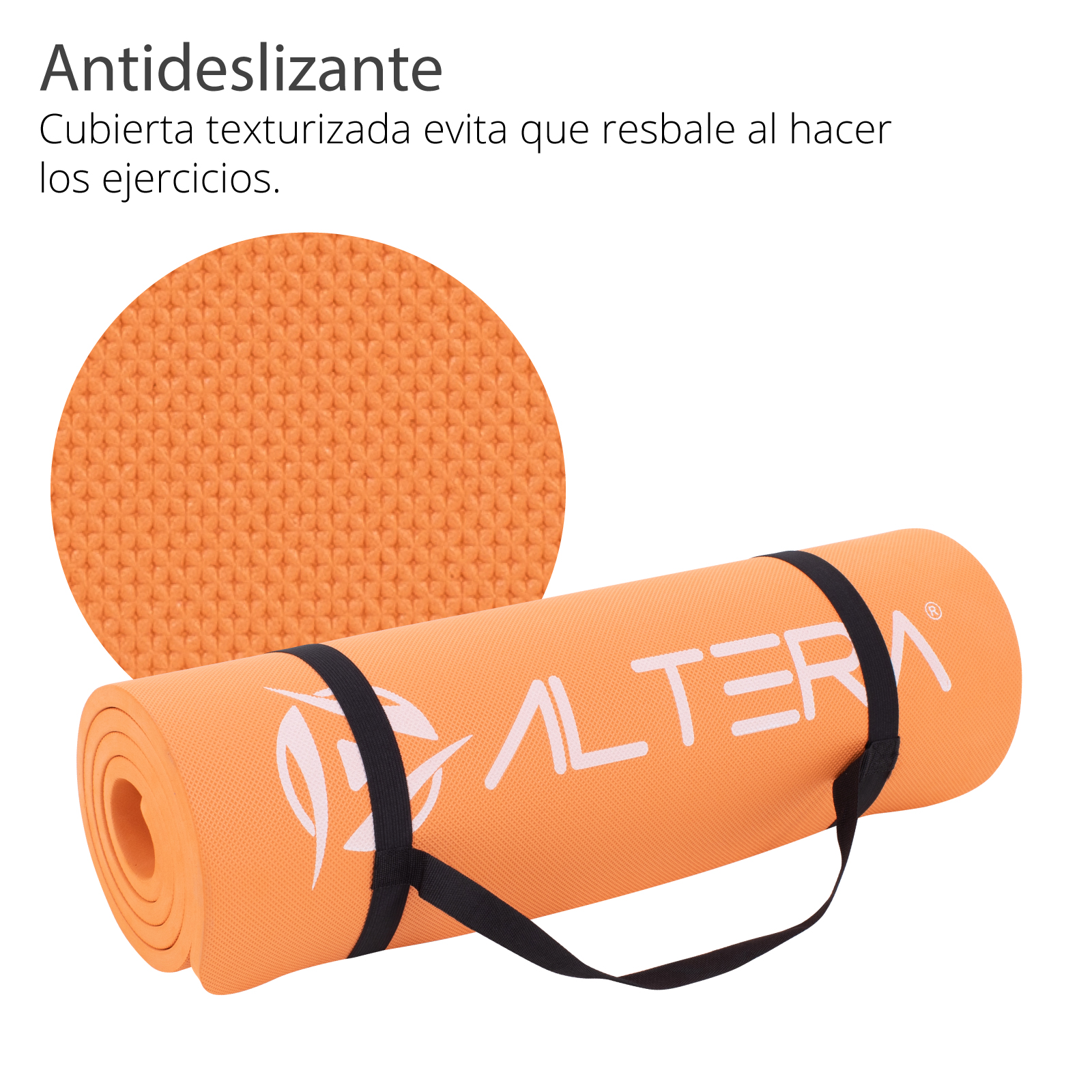 Foto 4 pulgar | Tapete para Yoga  Altera Tye0518 Fitness 173 x 61 cm Naranja