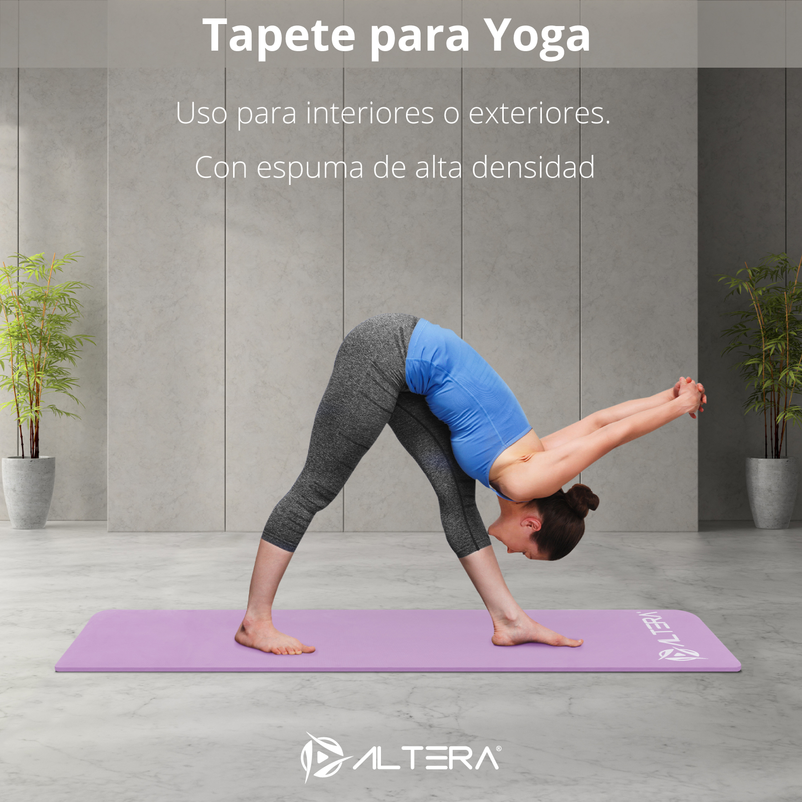 Foto 6 pulgar | Tapete para Yoga Altera Tye0518 Fitness 173 x 61 cm Morado