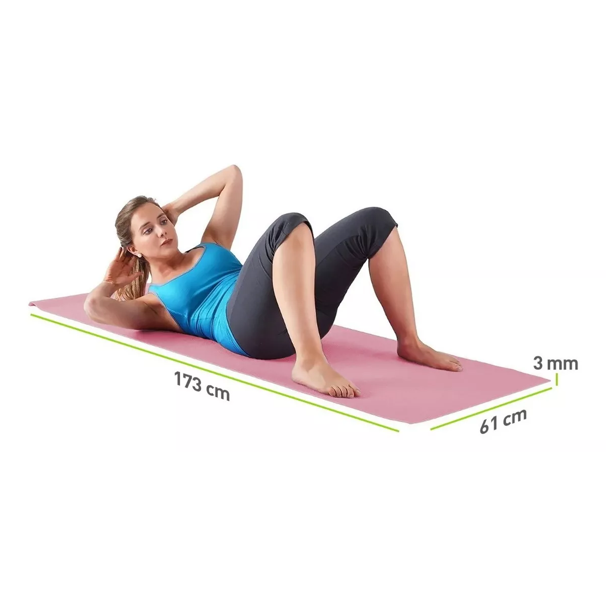 Foto 3 pulgar | Tapete Yoga Pilates Eo Safe Imports Esi-10935 Rosa