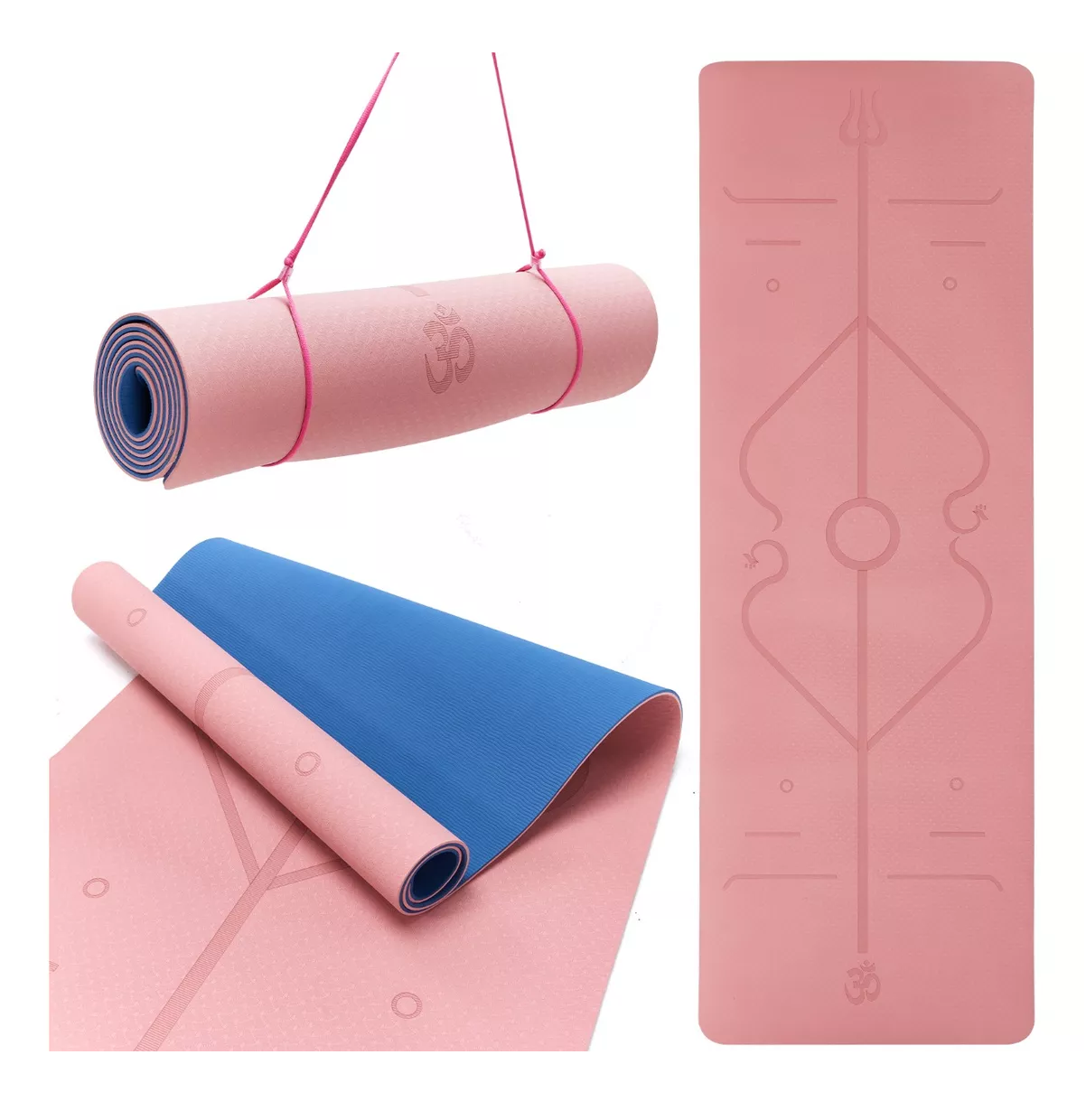 Foto 3 | Tapete de Yoga - Pilates - Fitness Belug con Líneas de Guía color Rosa