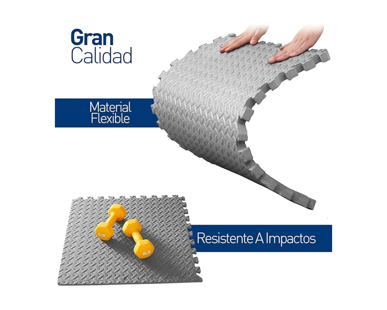 Foto 4 pulgar | Tapete de Foamy Bluelander Set de 4 Piezas 60 x 60 cm