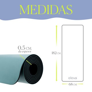 Foto 4 | Tapete de Yoga Multiusos Deluxe para Ejercicio Eleva Antideslizante Verde