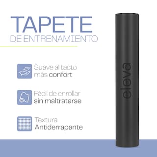 Foto 2 | Tapete de Yoga Multiusos Deluxe parra Ejercicio Eleva Antideslizante Color Negro