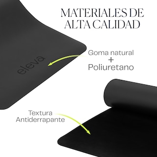 Foto 5 | Tapete de Yoga Multiusos Deluxe parra Ejercicio Eleva Antideslizante Color Negro