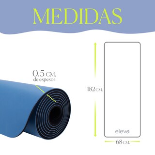 Foto 4 | Tapete de Yoga Multiusos Deluxe para Ejercicio Eleva Antideslizante Azul