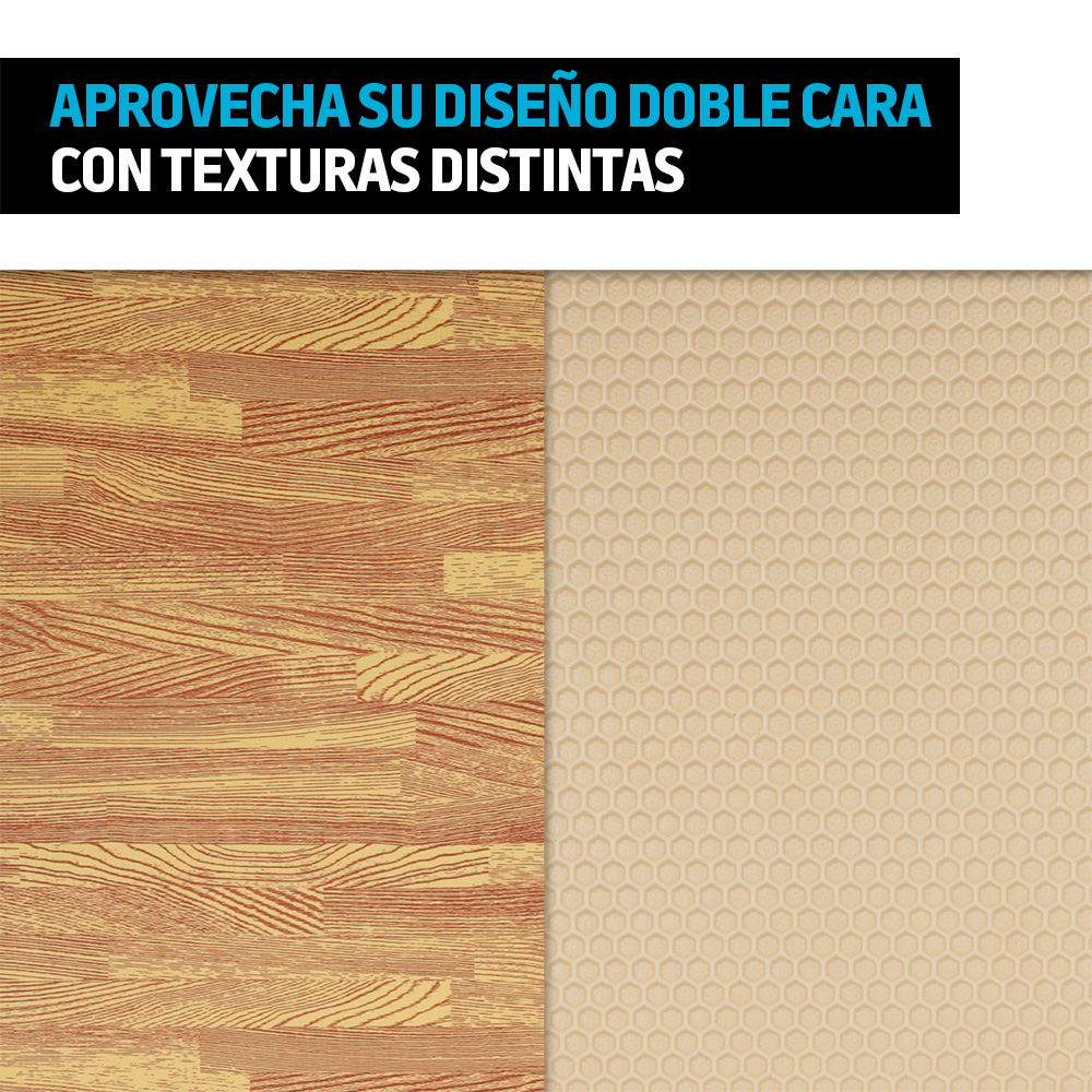 Foto 9 pulgar | Tapete Armable Redlemon Beige Extra Grande Reversible 2 Caras 60 x 60 cm 9 Piezas