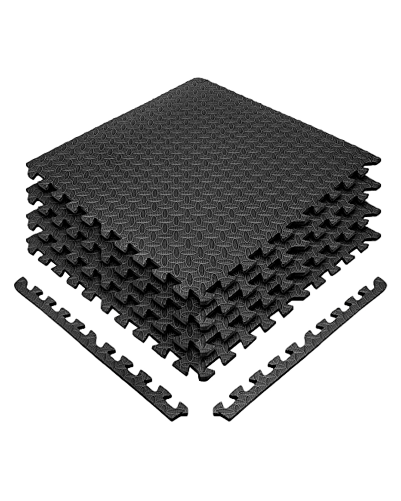 Foto 1 | Set de 4 Tapetes de Foamy para Ejercicio de 60 x 60 cm Negro