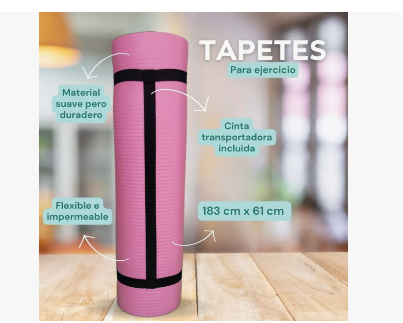 Foto 4 | Tapete Wund Rosa para Ejercicio 10 mm de Grosor