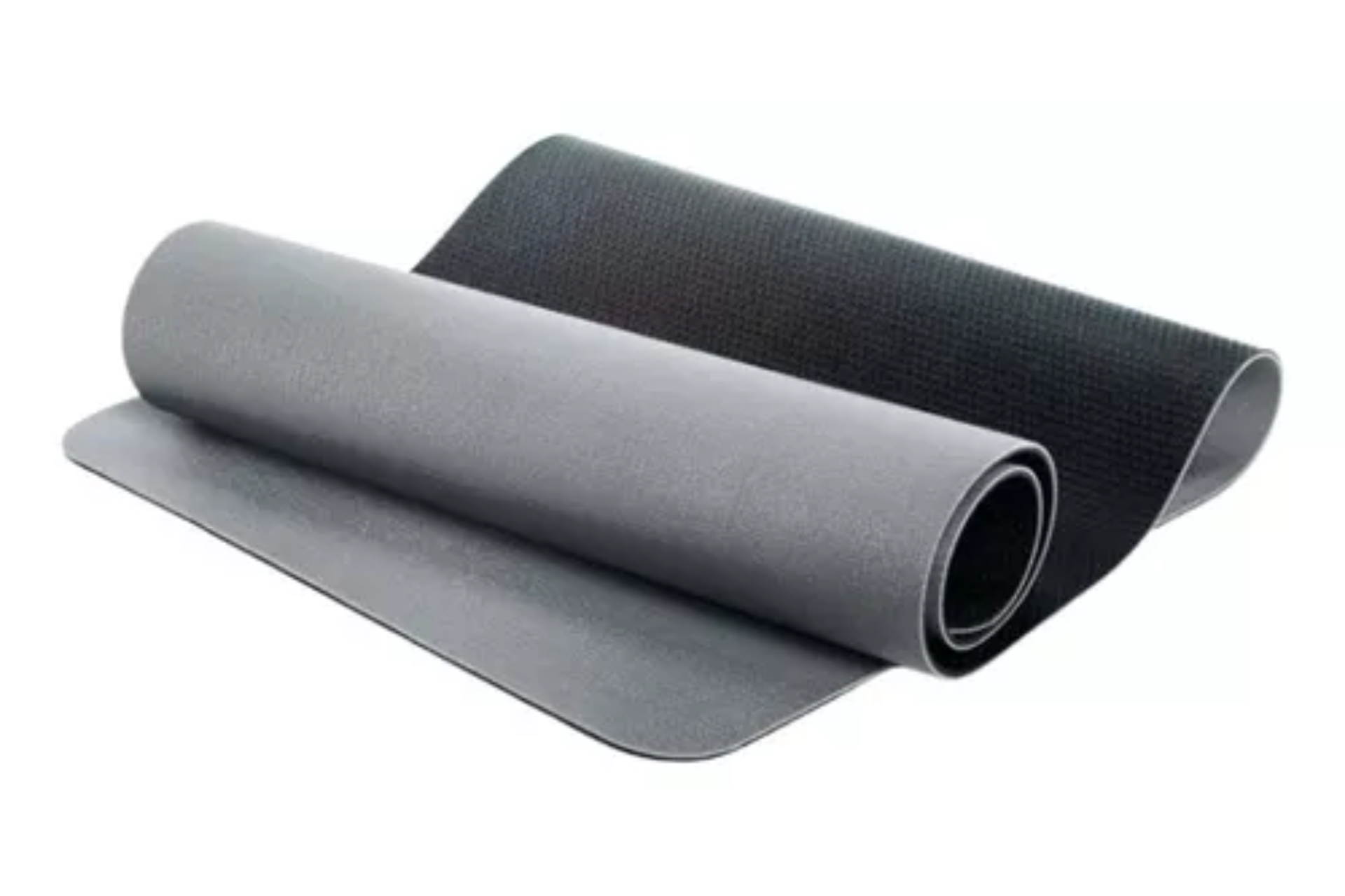 Tapete De Yoga Gris Con Negro De 183 X 61 X 0.6cm