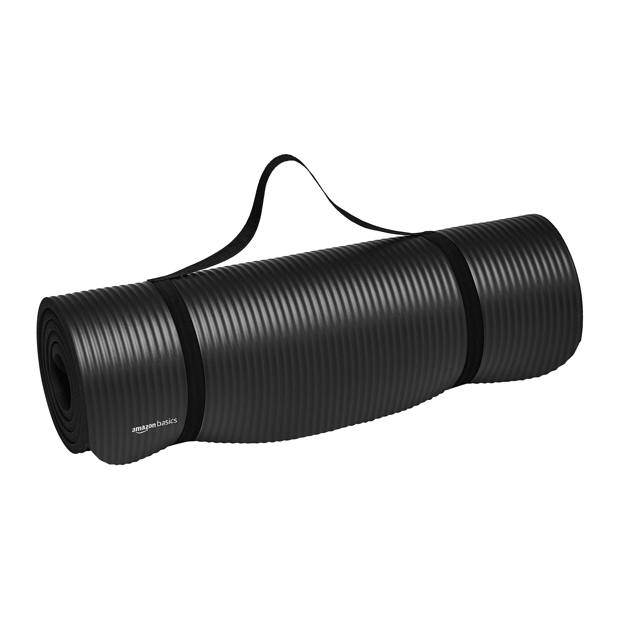 Foto 2 pulgar | Alfombrilla Extra Gruesa Amazon Basics para Ejercicios Yoga y Gimnasio - Venta Internacional