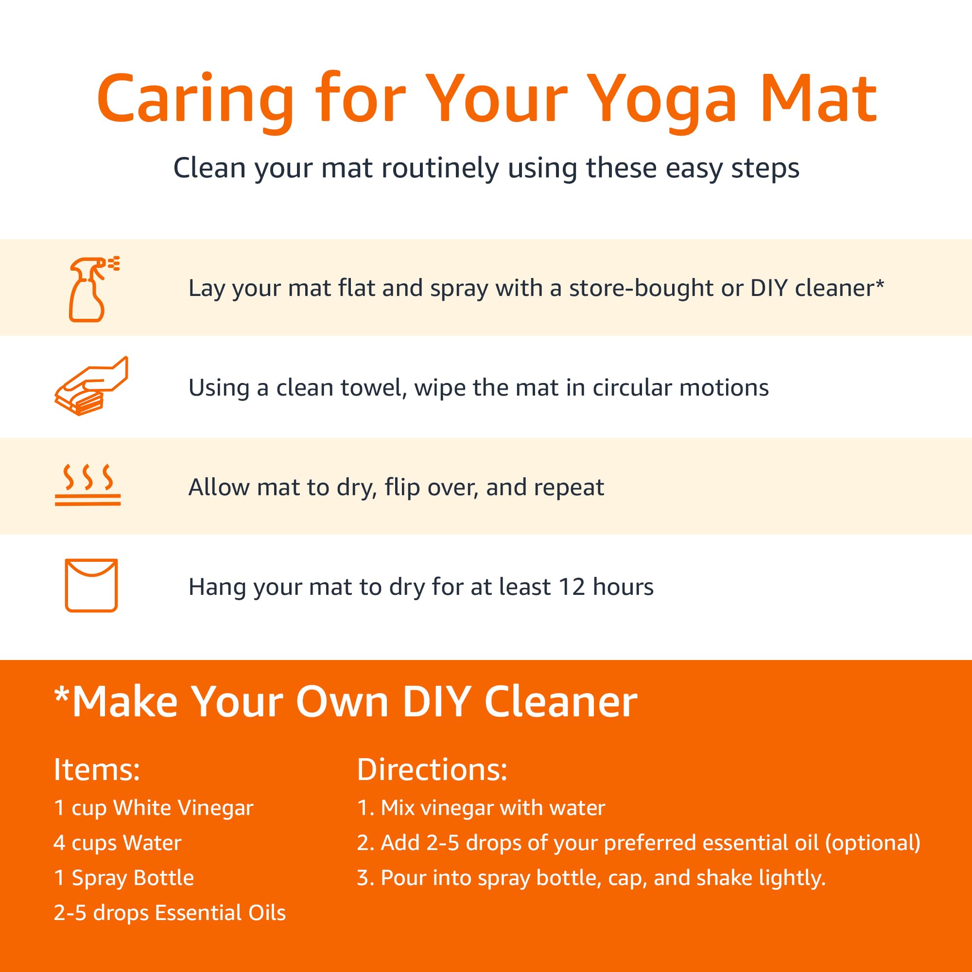 Foto 5 | Alfombrilla Extra Gruesa Amazon Basics para Ejercicios Yoga y Gimnasio - Venta Internacional