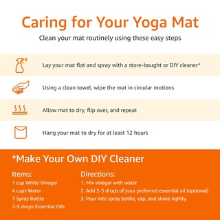 Foto 5 | Alfombrilla Extra Gruesa Amazon Basics para Ejercicios Yoga y Gimnasio - Venta Internacional