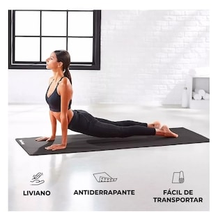 Foto 5 | Tapete Portátil Yoga Pilates Fitness Ejercicio Relajación Belug Negro