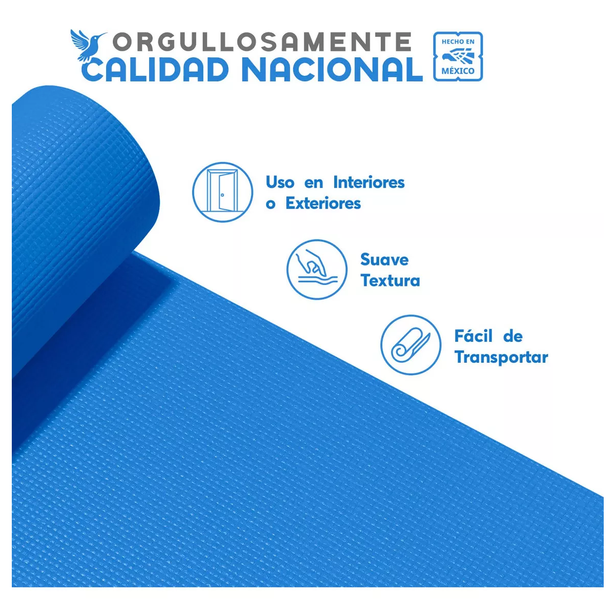 Foto 3 pulgar | Tapete para Yoga Azul