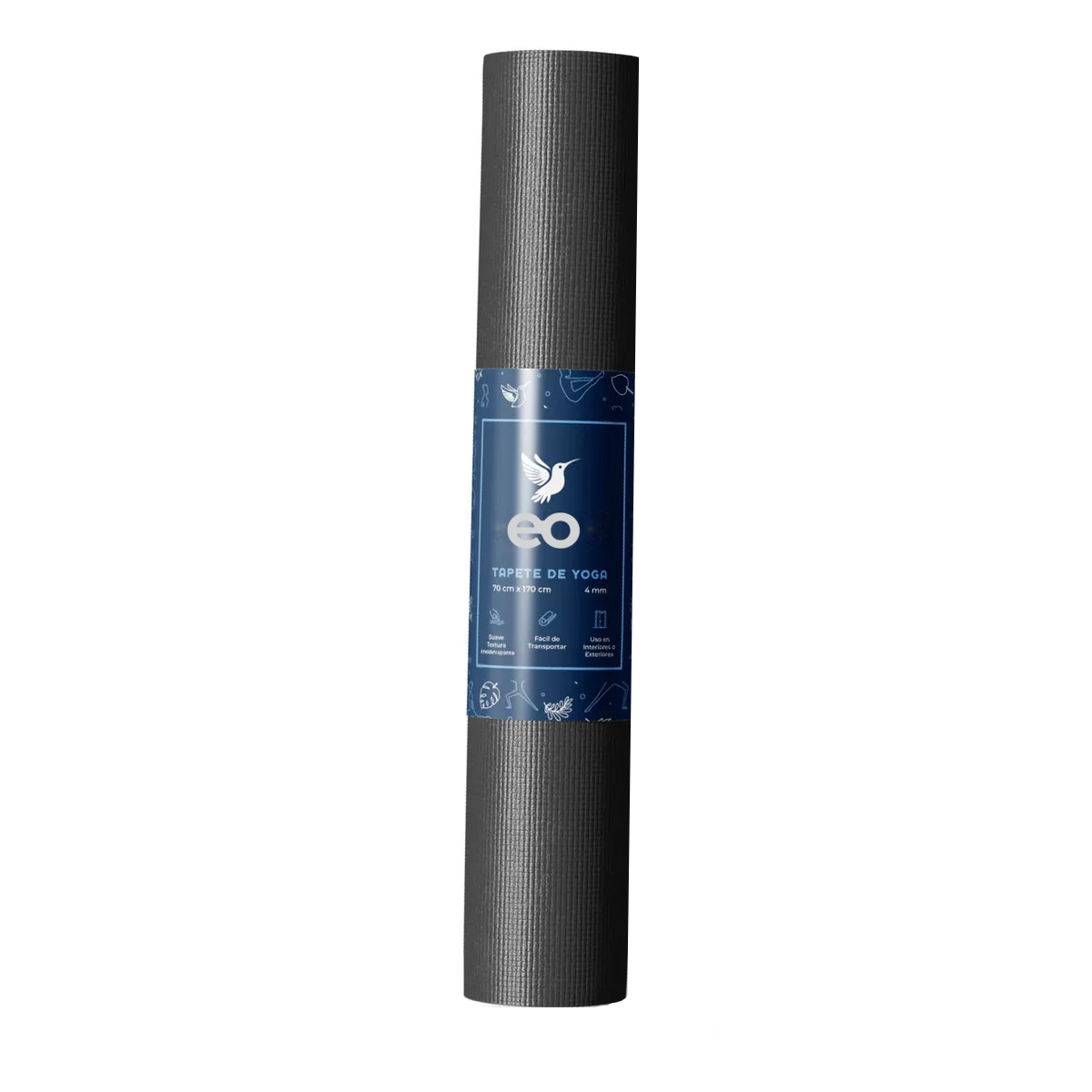 Tapete para Yoga Negro
