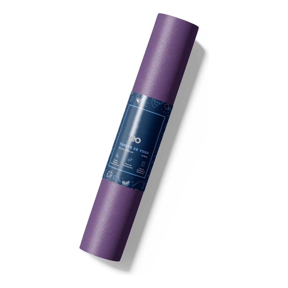 Tapete Portátil para Yoga Eo Safe Imports Esi-18866 Púrpura $629