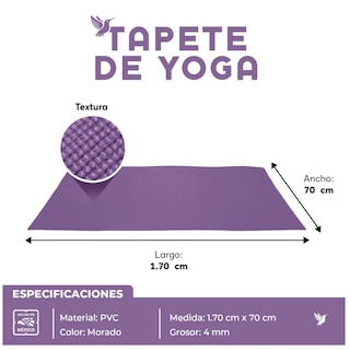 Foto 2 | Tapete Portátil para Yoga Eo Safe Imports Esi-18866 Púrpura