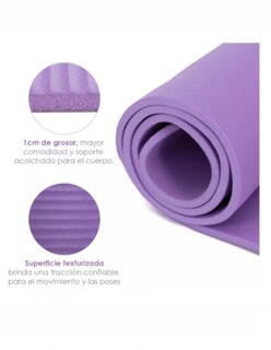Foto 3 | Tapete Yoga Morado + Gratis Termo Güish De Regalo
