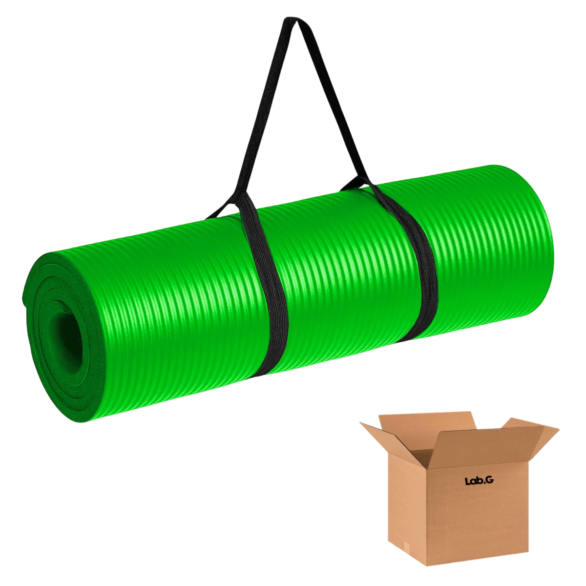 Foto 1 | Tapete Lab.g Yoga Pilates Ejercicio 10 Mm Antideslizante Nube Verde
