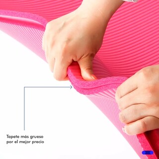 Foto 3 | Tapete Yoga Pilates Lab.g Fitness Ejercicio Portátil 10mm Grosor Rosa
