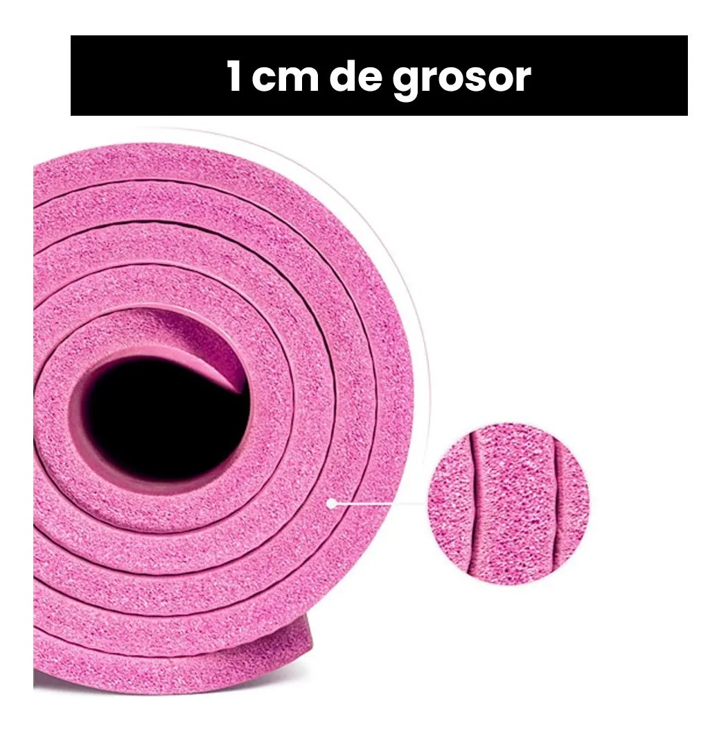 Foto 6 pulgar | Tapete Yoga Pilates Lab.g Fitness Ejercicio Portátil 10mm Grosor Rosa