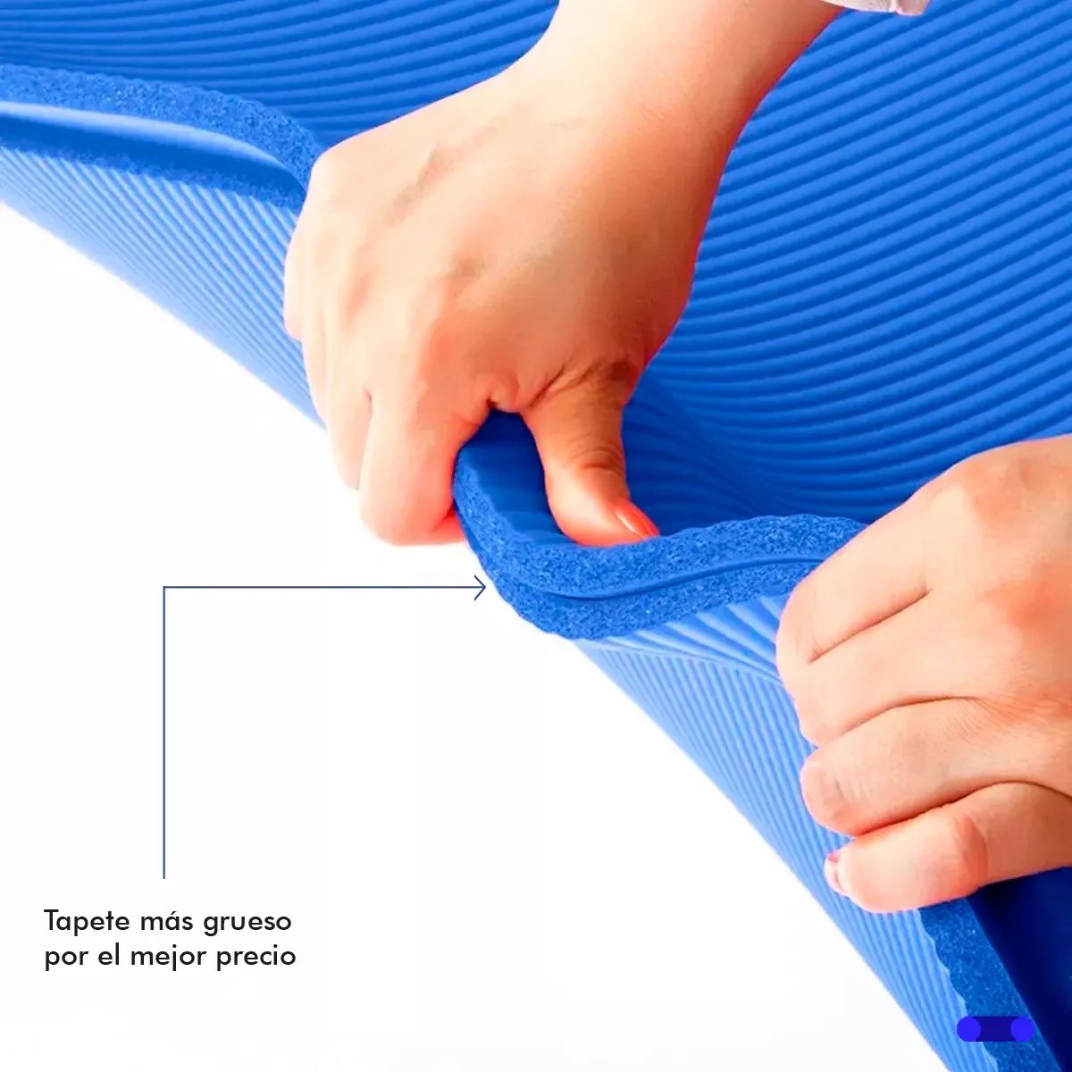 Foto 4 pulgar | Tapete Yoga Pilates Lab.g Fitness Ejercicio Portátil 10mm Grosor Azul