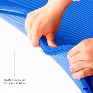 Foto 3 | Tapete Yoga Pilates Lab.g Fitness Ejercicio Portátil 10mm Grosor Azul