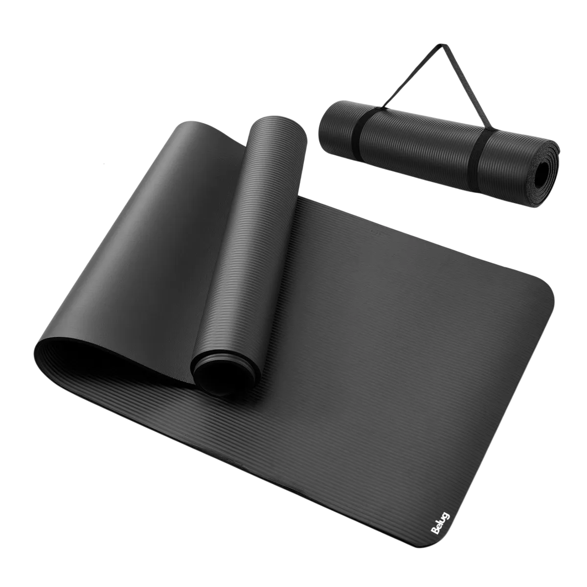 Foto 1 | Tapete Yoga Belug Pilates Ejercicio 10 Mm Antideslizante Negro