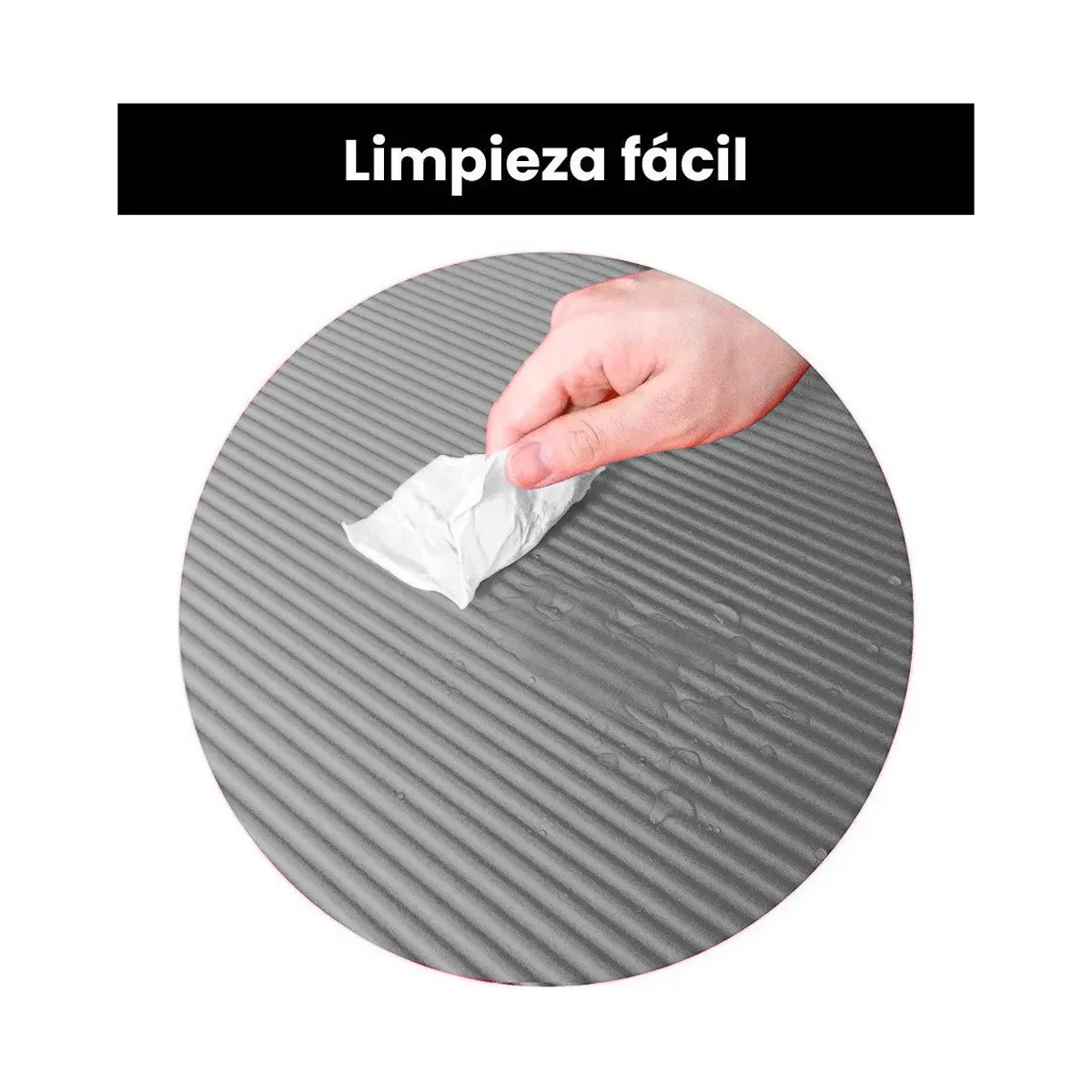 Foto 5 pulgar | Tapete Yoga Pilates Belug Fitness Ejercicio Portátil 10mm Grosor Gris