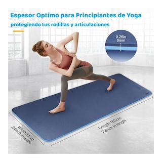 Foto 5 | Tapete de Yoga Azul