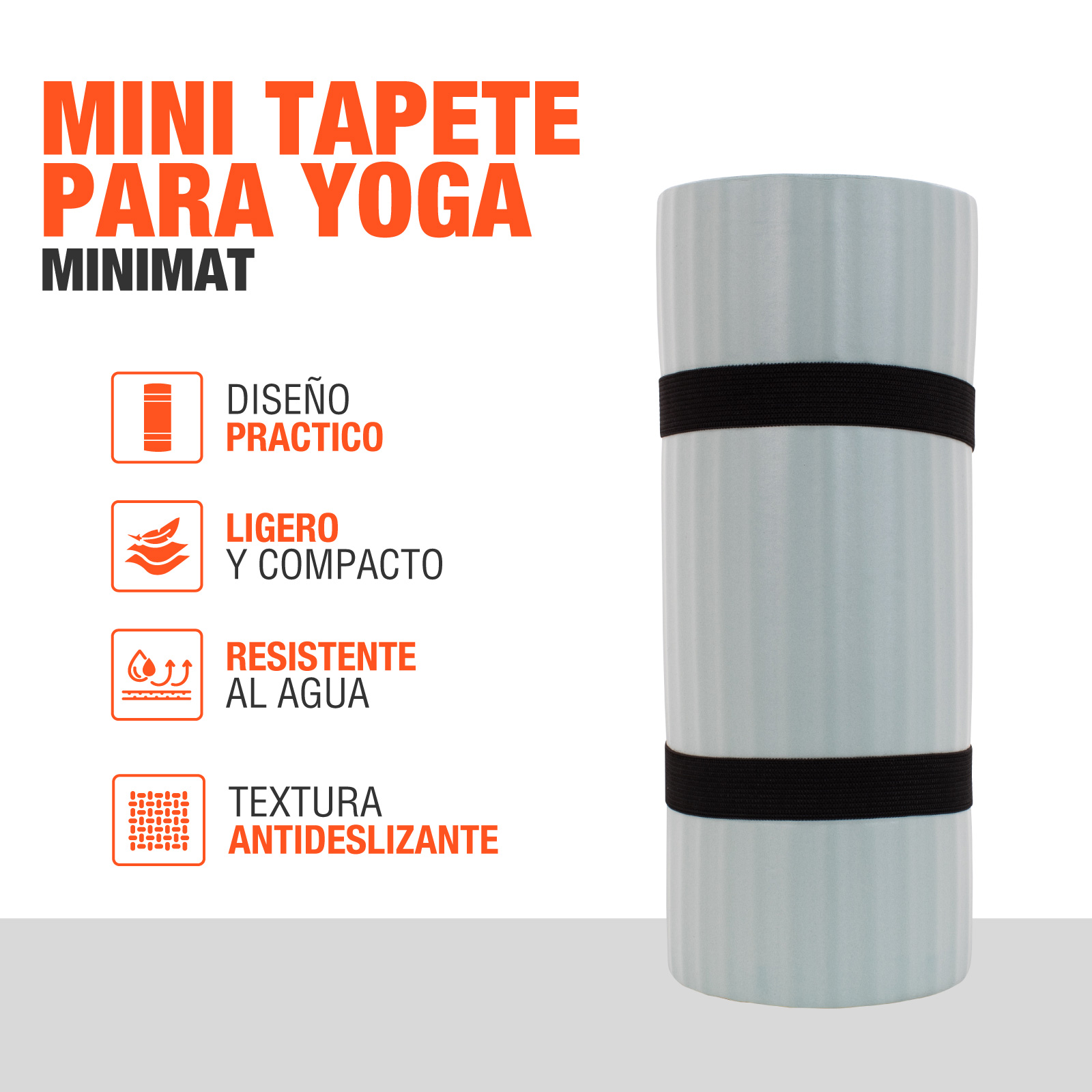 Foto 2 | Tapete Apoyo De Rodillas Altera Yoga Mat Soporte Pilates Gym Aguamarina