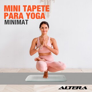 Foto 5 | Tapete Apoyo De Rodillas Altera Yoga Mat Soporte Pilates Gym Aguamarina