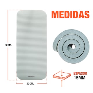 Foto 6 | Tapete Apoyo De Rodillas Altera Yoga Mat Soporte Pilates Gym Aguamarina