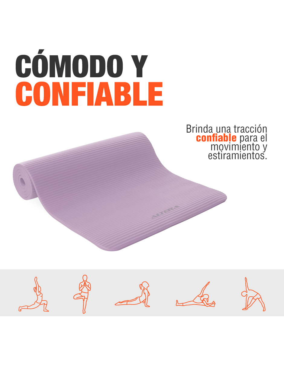 Foto 4 pulgar | Tapete De Yoga Mat Antiderrapante Altera Fitness Pilates Gym - Petunia