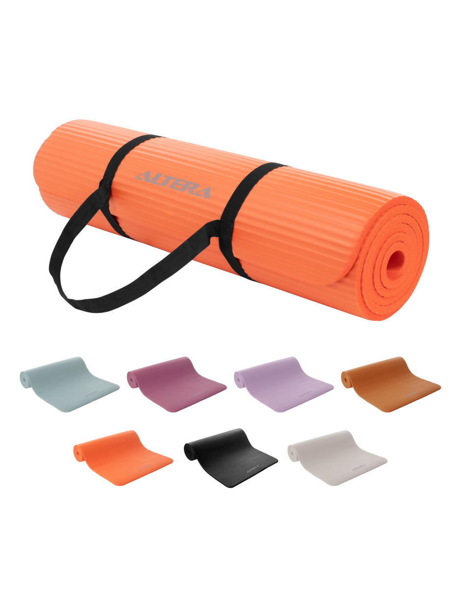 Tapete De Yoga Mat Antiderrapante Altera Fitness Pilates Gym - Naranja