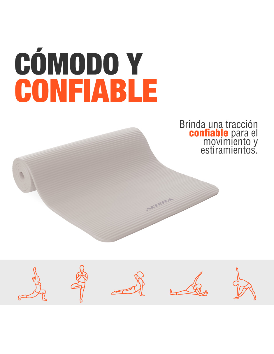 Foto 4 pulgar | Tapete De Yoga Mat Antiderrapante Altera Fitness Pilates Gym - Arena