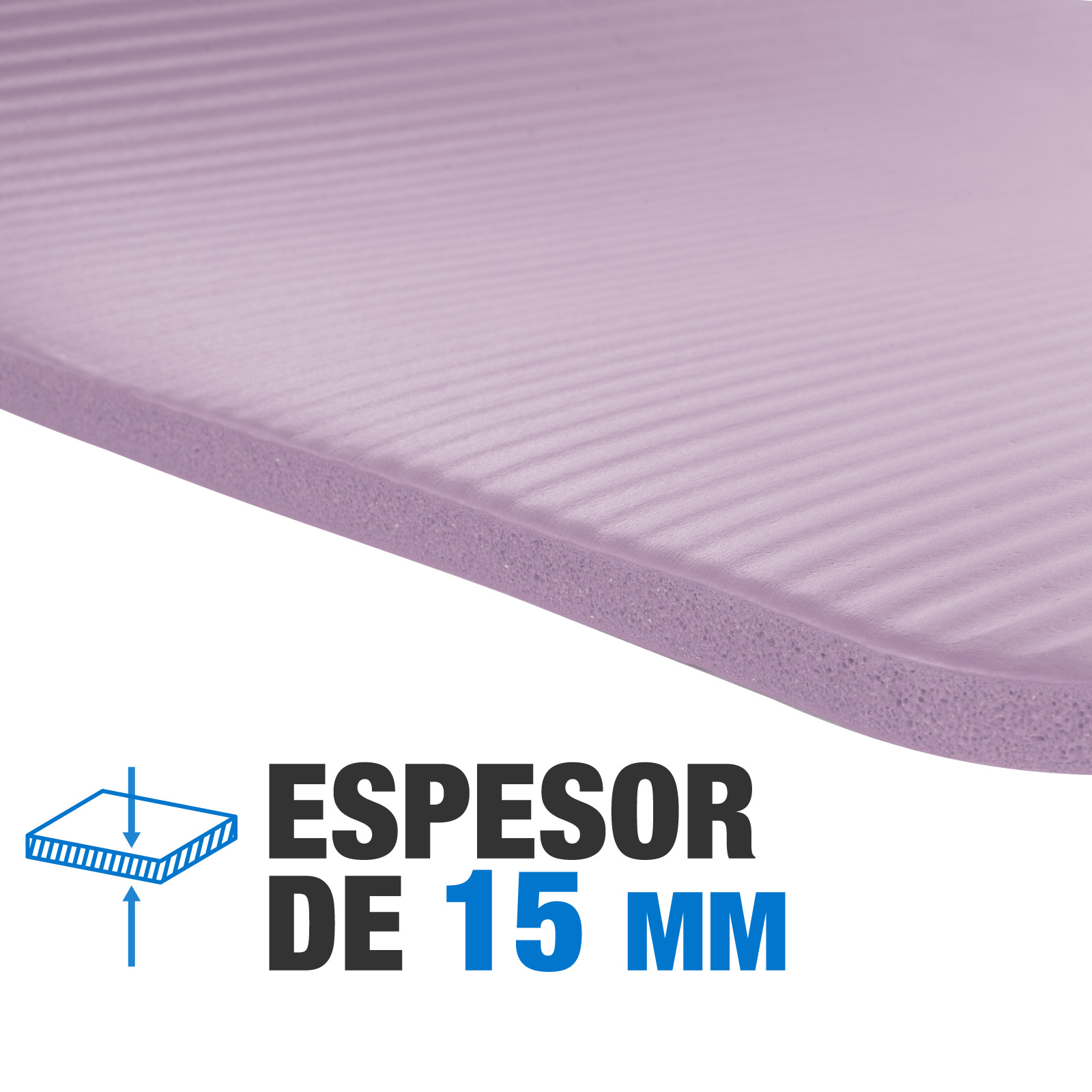 Foto 6 pulgar | Tapete Yoga Grueso 15 Mm Fitness Altera Nbr Antiderrapante - Petunia