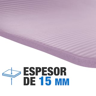 Foto 5 | Tapete Yoga Grueso 15 Mm Fitness Altera Nbr Antiderrapante - Petunia