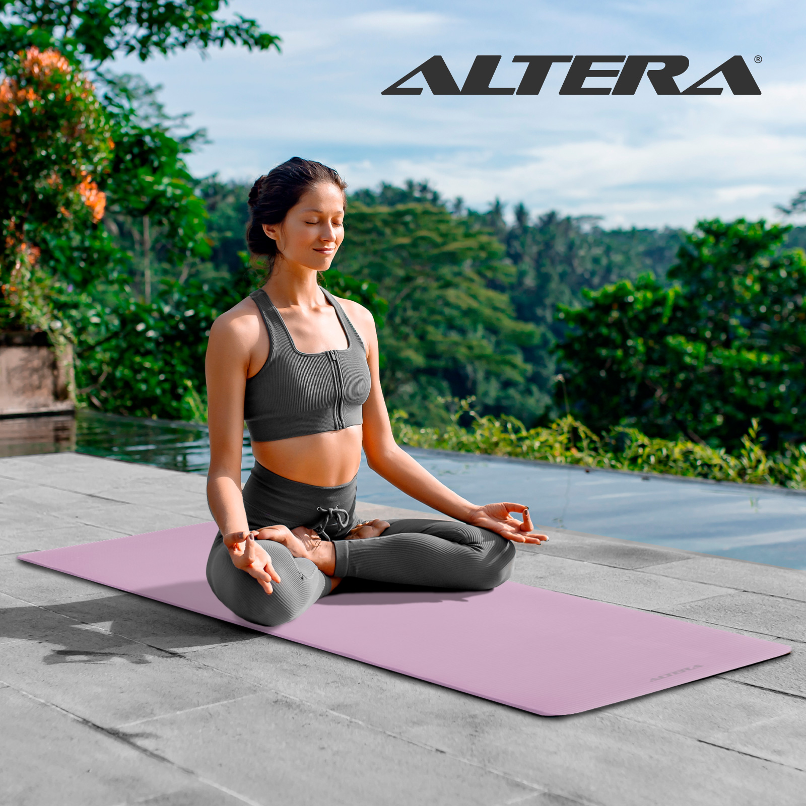 Foto 9 pulgar | Tapete Yoga Grueso 15 Mm Fitness Altera Nbr Antiderrapante - Petunia