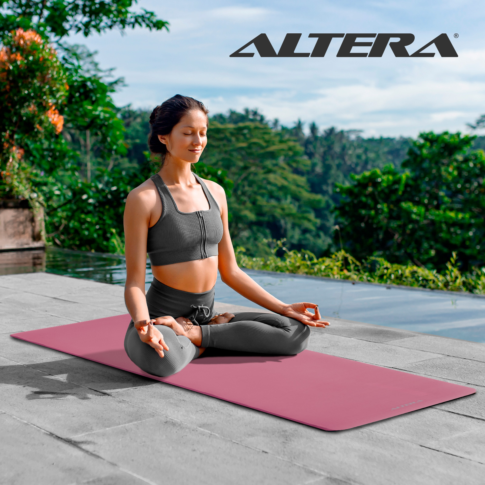 Foto 9 pulgar | Tapete Yoga Grueso 15 Mm Fitness Altera Nbr Antiderrapante - Uva