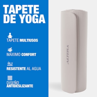 Foto 2 | Tapete Yoga Grueso 15 Mm Fitness Altera Nbr Antiderrapante - Arena
