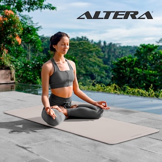 Foto 8 | Tapete Yoga Grueso 15 Mm Fitness Altera Nbr Antiderrapante - Arena