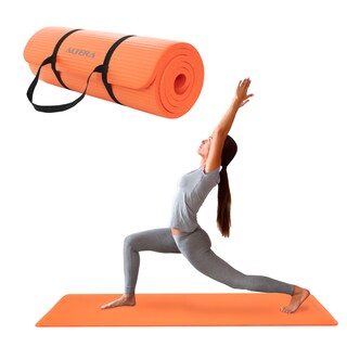 Foto 1 | Tapete Yoga Grueso 15 Mm Fitness Altera Nbr Antiderrapante - Naranja
