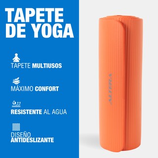 Foto 2 | Tapete Yoga Grueso 15 Mm Fitness Altera Nbr Antiderrapante - Naranja