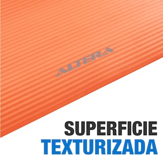 Foto 4 | Tapete Yoga Grueso 15 Mm Fitness Altera Nbr Antiderrapante - Naranja