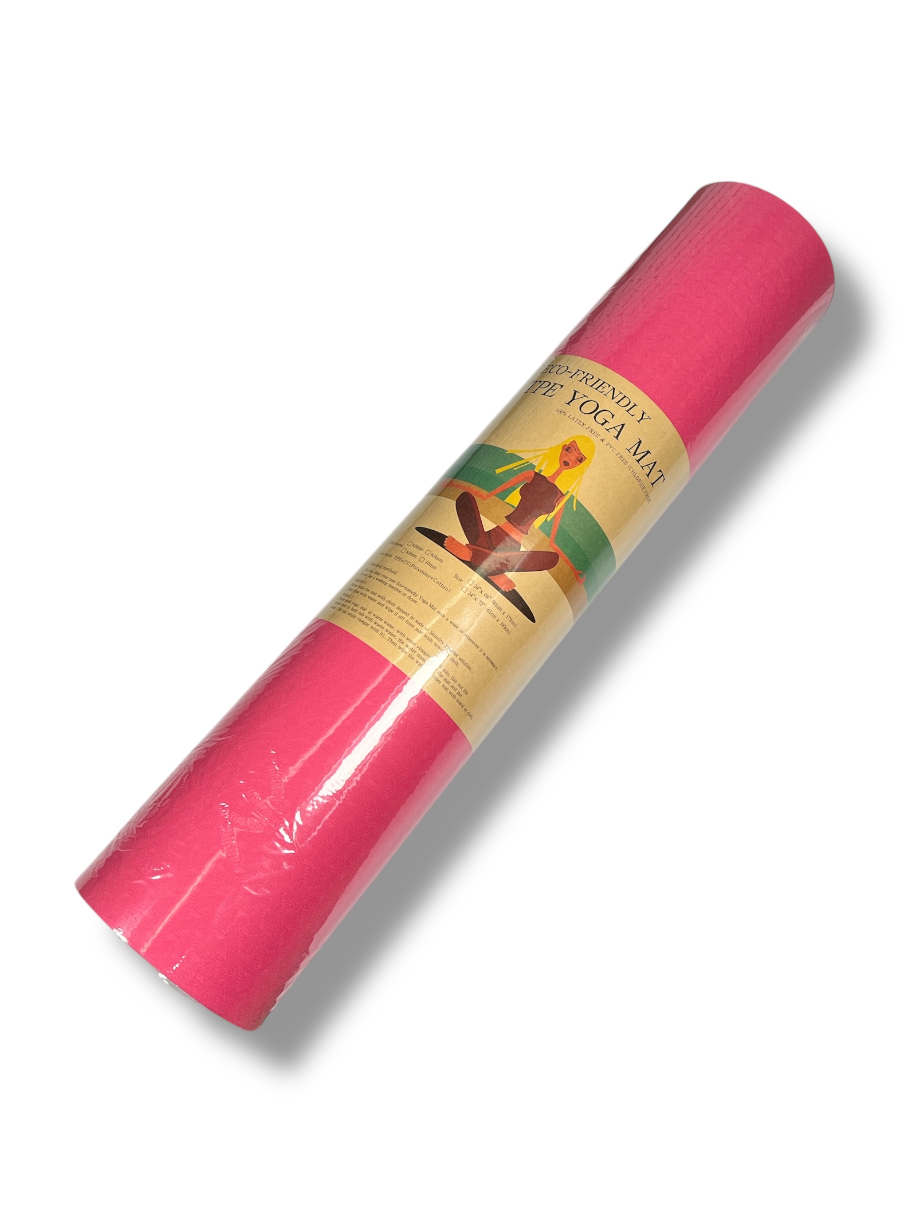 Foto 1 | Tapete Portátil Yoga Pilates Ejercicio Color Rosa