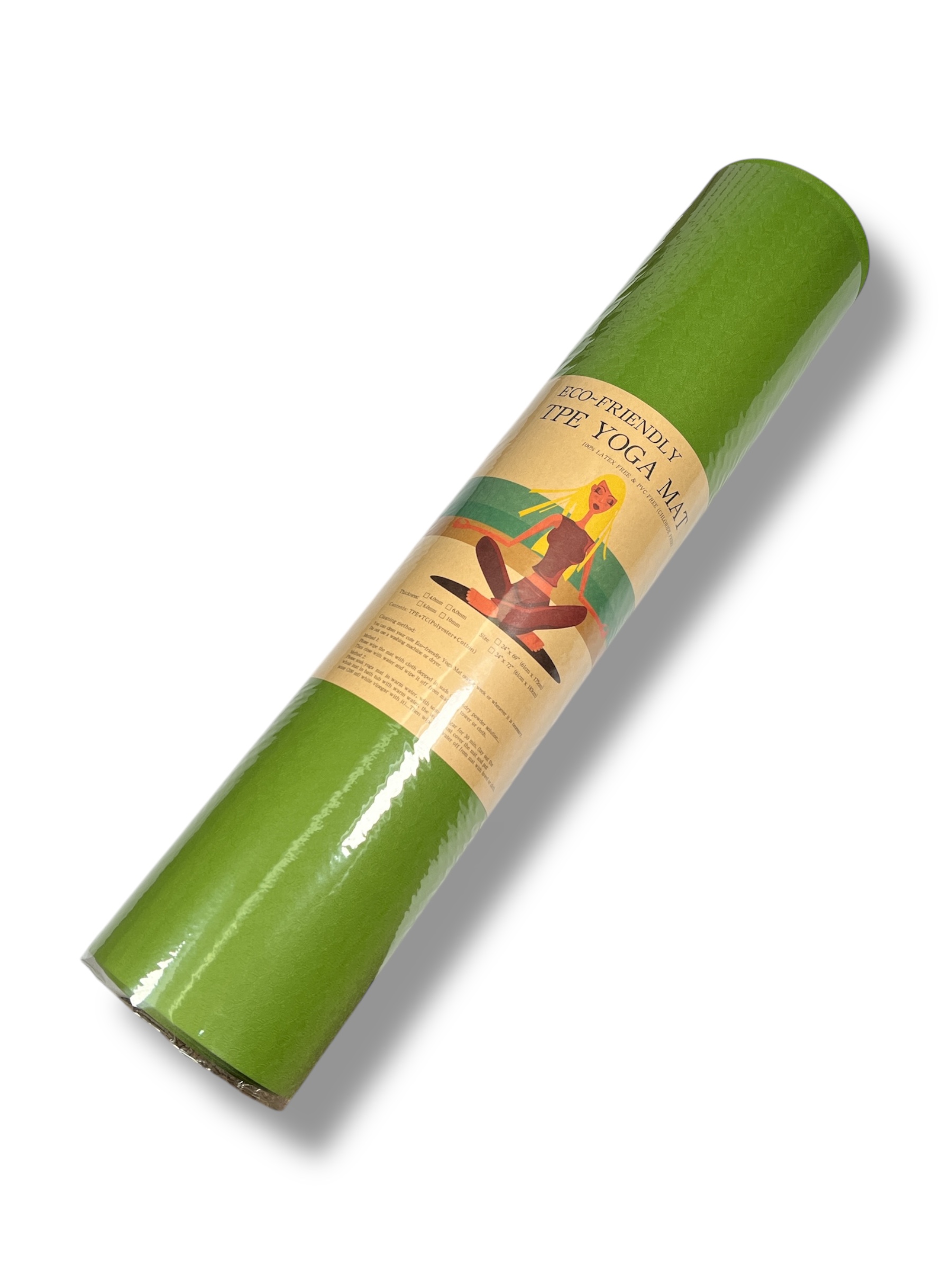 Foto 2 pulgar | Tapete Portátil Yoga Pilates Ejercicio Color Verde