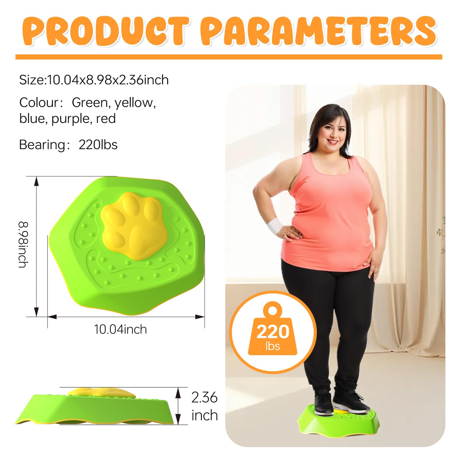 Foto 5 | Stepping Stones Hirose Voiced Para Niños, Balanza Antideslizante De 5 Piezas - Venta Internacional.