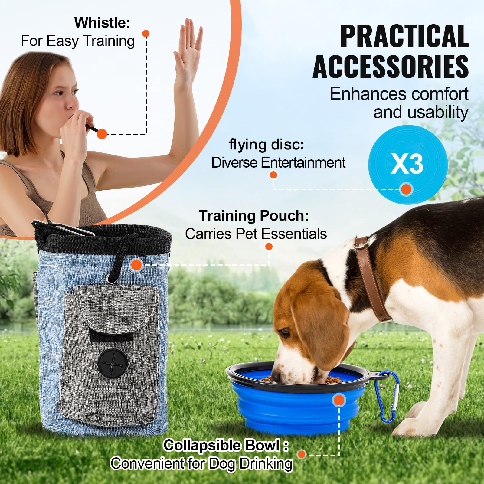 Foto 8 pulgar | Set De Entrenamiento De Agilidad Para Perros Vevor, 13 Piezas, Con 2 Túneles Y Sacos De Arena - Venta Internacional.